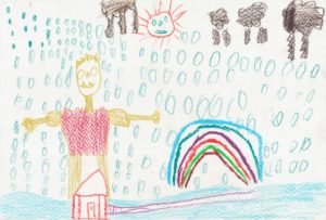 タイの子どもが描いた絵