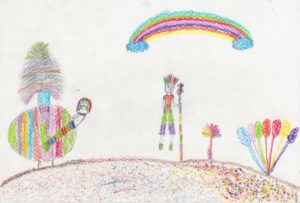 タイの子どもが描いた絵