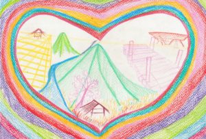 タイの子どもが描いた絵