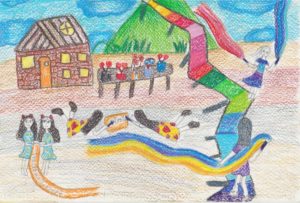 タイの子どもが描いた絵