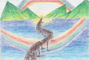 タイの子どもが描いた絵