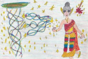 タイの子どもが描いた絵