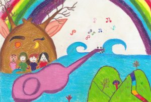 タイの子どもが描いた絵