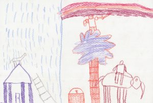 タイの子どもが描いた絵