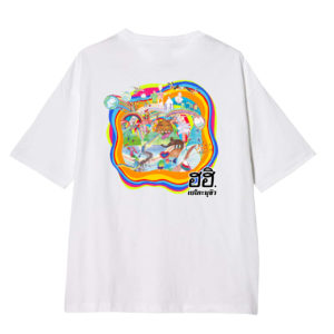 Tシャツ　虹のデザイン